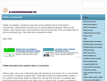 Tablet Screenshot of k-narozeninam.cz